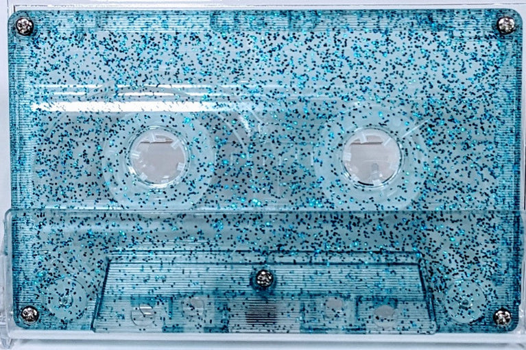 Blue Sparkle Tab In Type I Normal Bias Master Audio Cassette 5 Screws - 100 Pack
