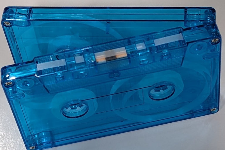 Blue Tint Tab In Type I Normal Bias Master Audio Cassette 5 Screws - 25 Pack