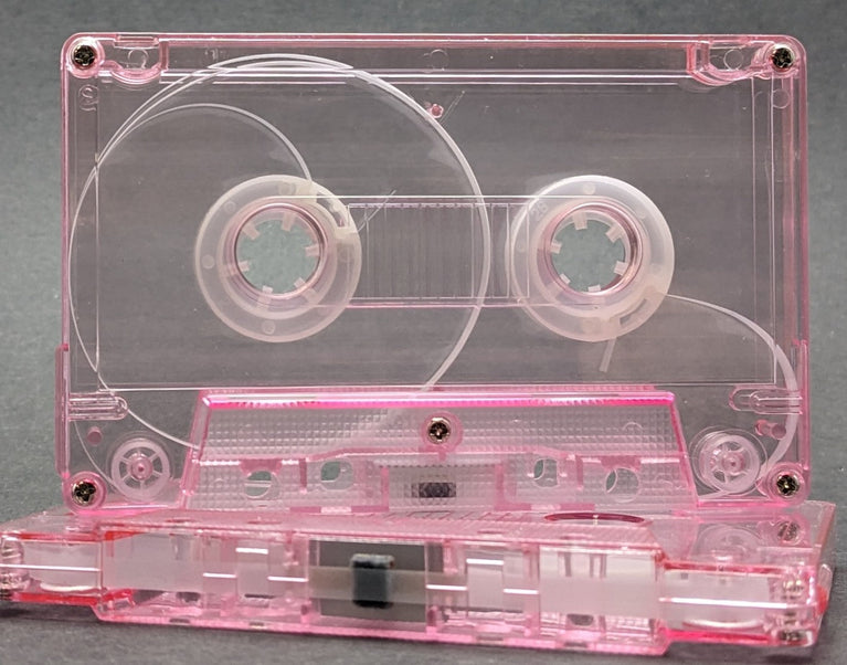 Pink Tint Tab In Type I Normal Bias Master Audio Cassette 5 Screws - 100 Pack