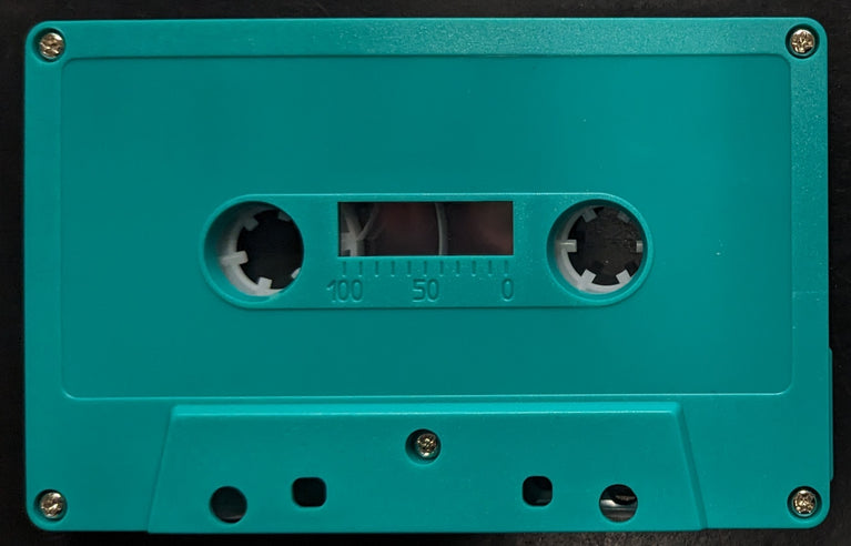 Teal Tab In Type I Normal Bias Master Audio Cassette 5 Screws - 25 Pack