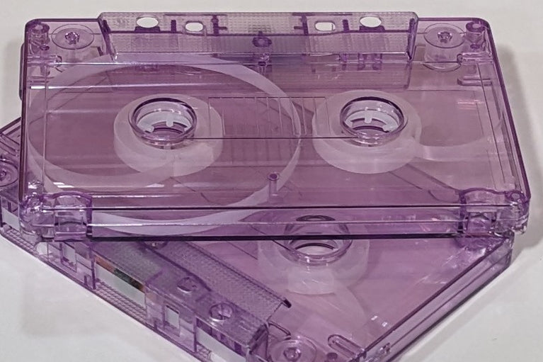 Purple Tint Tab In Type I Normal Bias Master Audio Cassette 5 Screws - 25 Pack