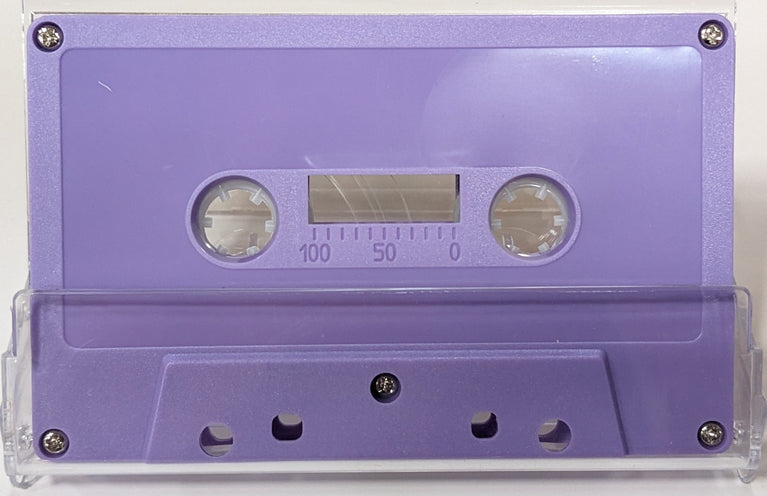 Purple Solid Tab In Type I Normal Bias Master Audio Cassette 5 Screws - 25 Pack