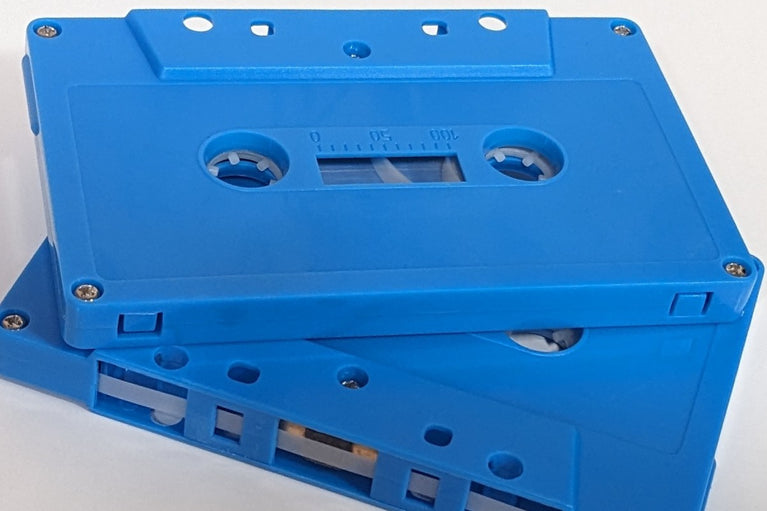 Blue Tab In Type I Normal Bias Master Audio Cassette 5 Screws - 25 Pack