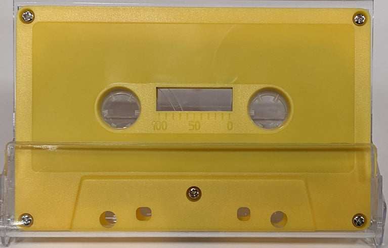 Yellow Tab In Type I Normal Bias Master Audio Cassette 5 Screws - 100 Pack