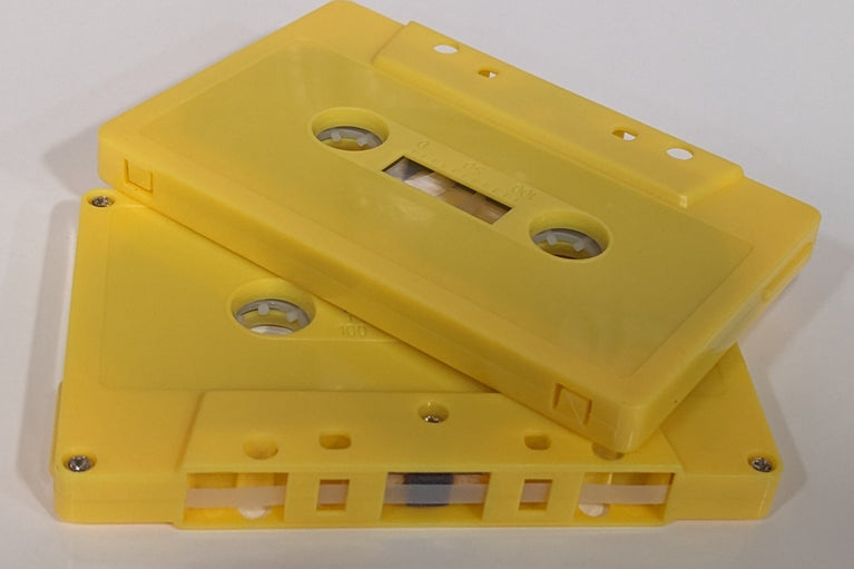 Yellow Tab In Type I Normal Bias Master Audio Cassette 5 Screws - 25 Pack