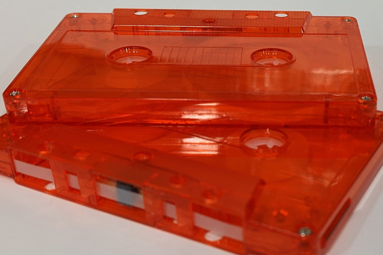 Red Tint Tab In Type I Normal Bias Master Audio Cassette 5 Screws - 25 Pack