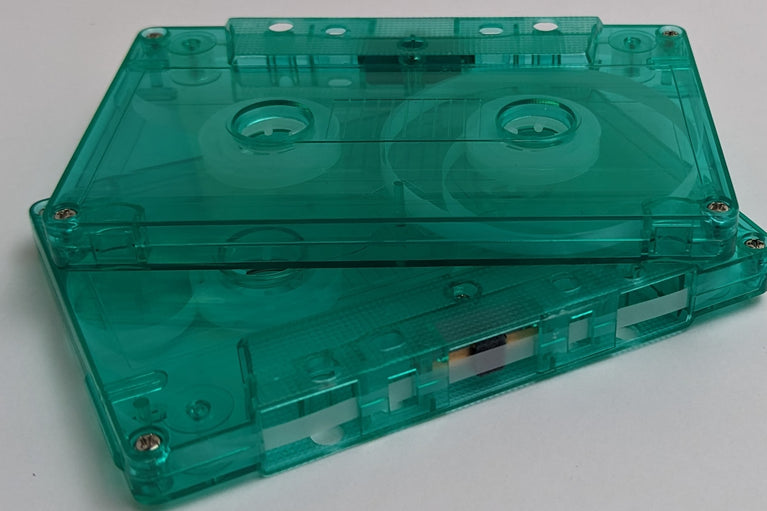 Green Tint Tab In Type I Normal Bias Master Audio Cassette 5 Screws - 25 Pack
