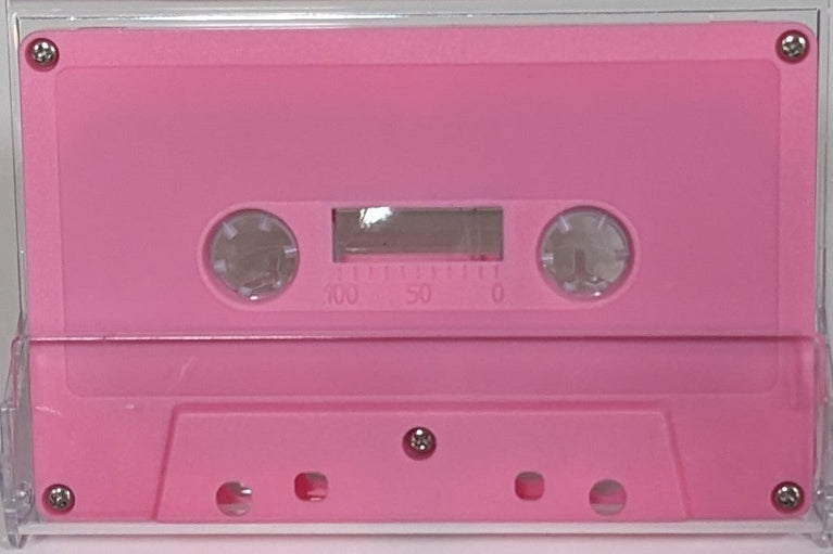 Pink Solid Tab Out Type I Normal Bias Master Audio Cassette 5 Screws