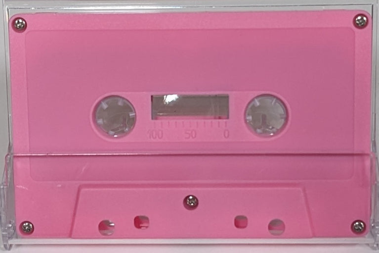Pink Solid Tab In Type I Normal Bias Master Audio Cassette 5 Screws - 25 Pack