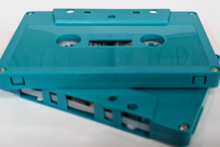 Teal Tab In Type I Normal Bias Master Audio Cassette 5 Screws - 25 Pack