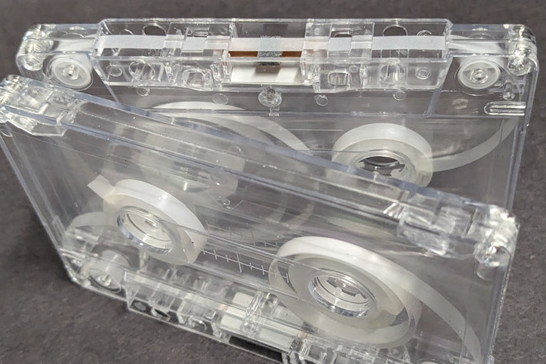 Transparent Tab In Type I Normal Bias Master Audio Cassette 5 Screws - 25 Pack