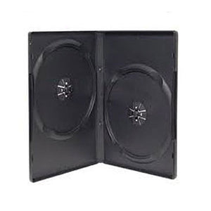 14mm DVD Case, Black, Holds 2