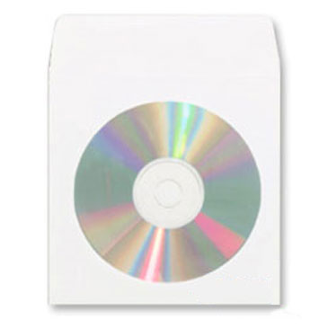 card cd sleeves CD Paper Sleeve with Window (White), 100 Pack – DELTAMEDIA INTL INC