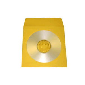 Yellow CD Paper Sleeve with Window