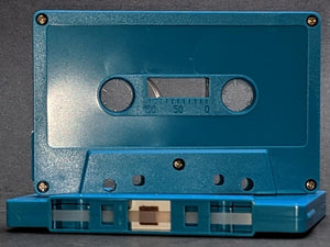 Pastel Blue Tab In Type I Normal Bias Master Audio Cassette 5 Screws - 25 Pack