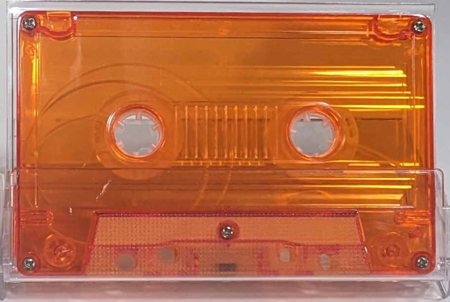 Blood Orange Tint Tab In Type I Normal Bias Master Audio Cassette 5 Screws - 100 Pack