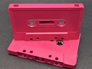[SALE] Dark Pink Solid Tab Out Type I Normal Bias Master Audio Cassette Sonic - 25 Pack