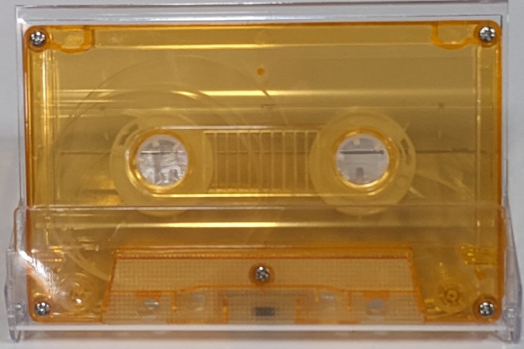 Lite Orange Tint Tab In Type I Normal Bias Master Audio Cassette 5 Screws - 100 Pack