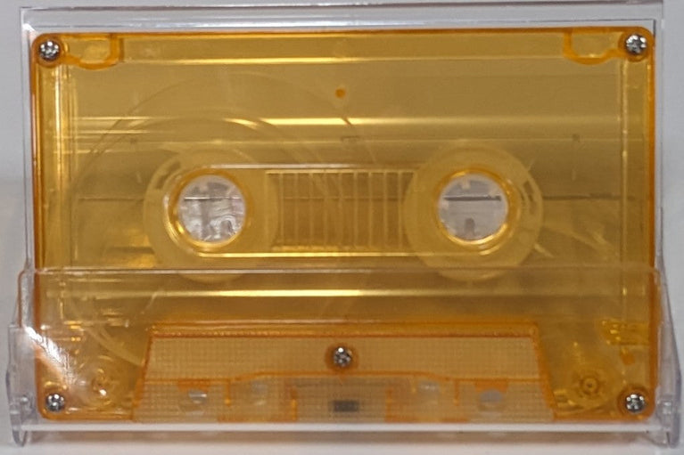 Lite Orange Tint Tab In Type I Normal Bias Master Audio Cassette 5 Screws - 100 Pack