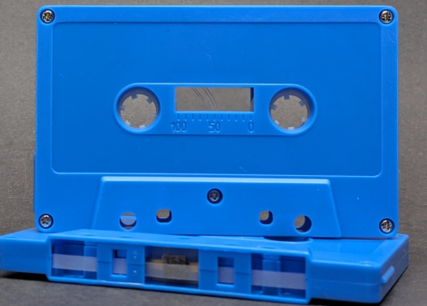 Blue Tab In Type I Normal Bias Master Audio Cassette 5 Screws - 25 Pack