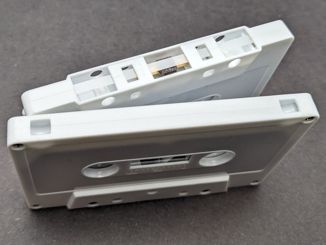 White Tab Out Type I Normal Bias Master Audio Cassette 5 Screws - 100 Pack