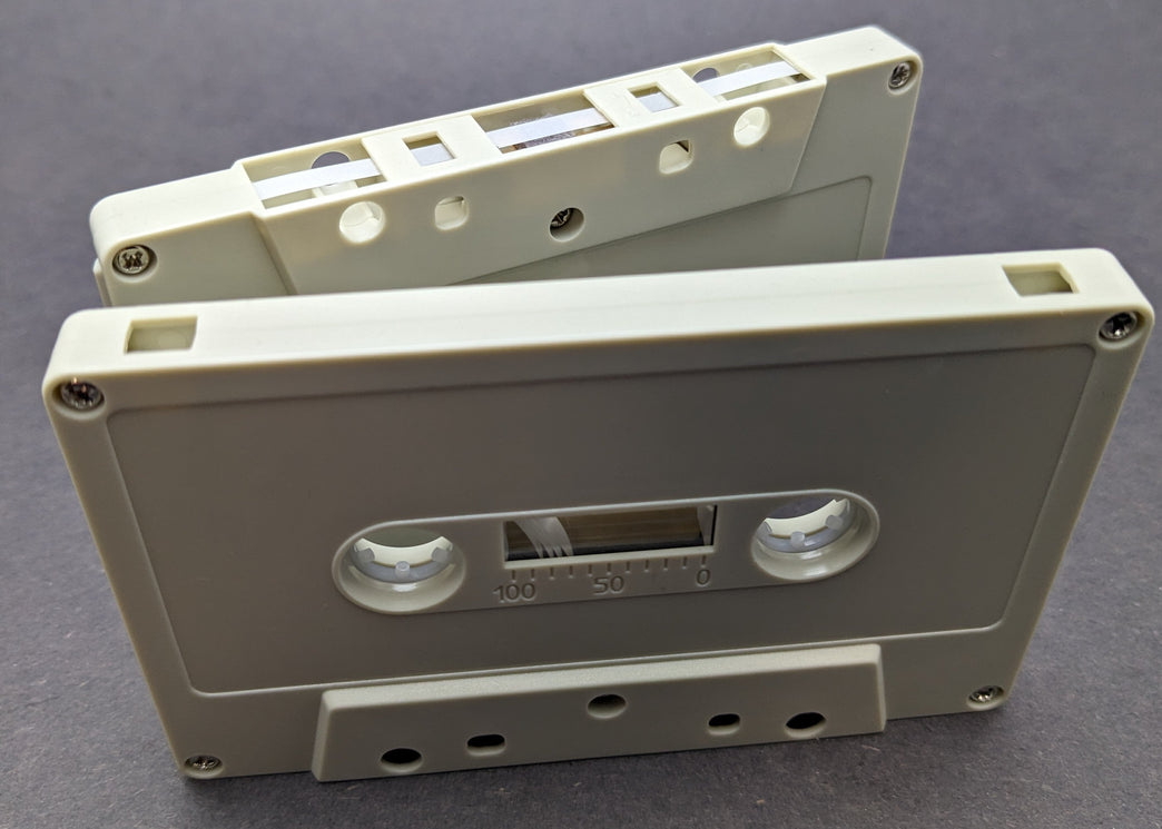 Old Computer Tab Out Type I Normal Bias Master Audio Cassette 5 Screws - 100 Pack