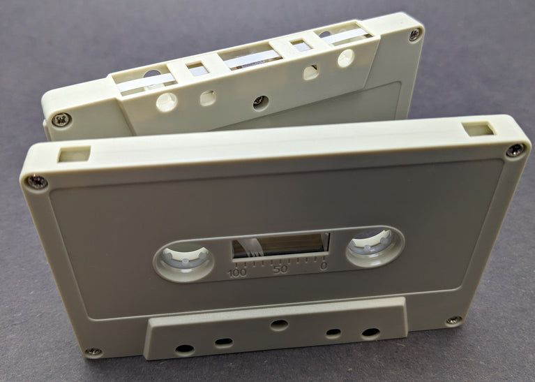 Old Computer Tab Out Type I Normal Bias Master Audio Cassette 5 Screws - 100 Pack