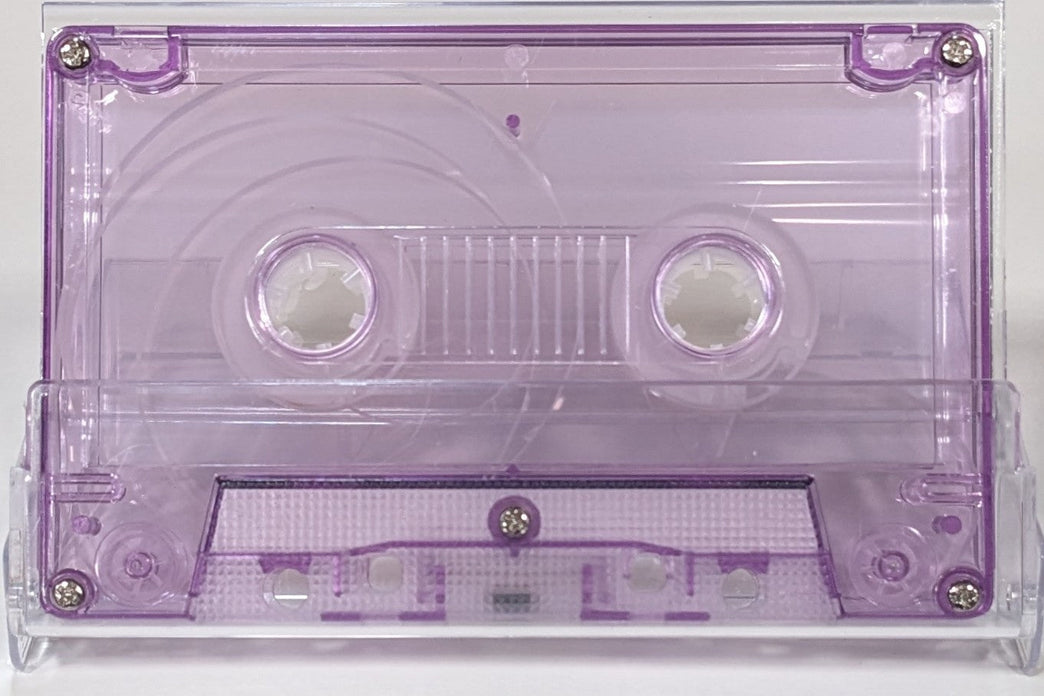 Purple Tint Tab In Type I Normal Bias Master Audio Cassette 5 Screws - 100 Pack