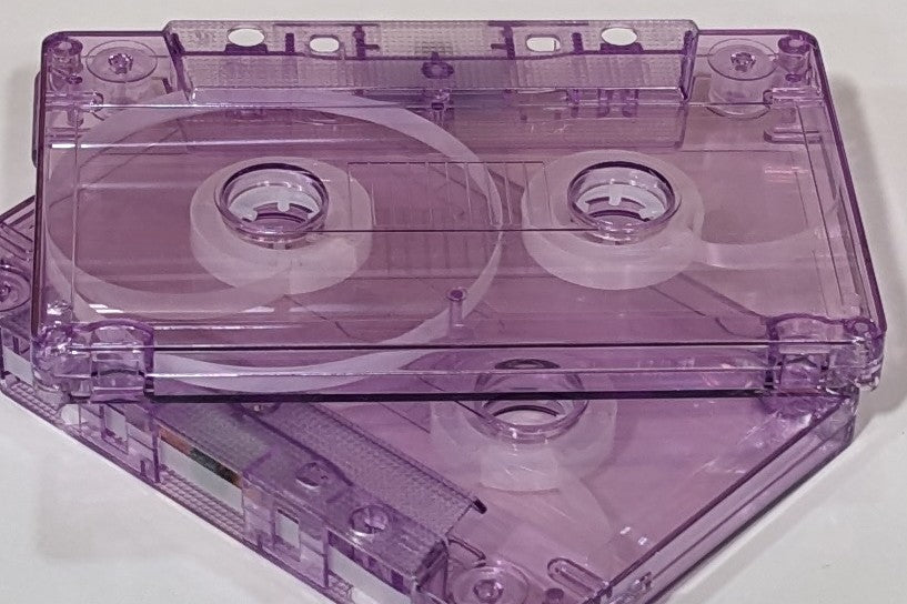 Purple Tint Tab In Type I Normal Bias Master Audio Cassette 5 Screws - 100 Pack
