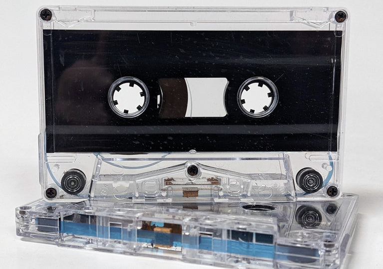 [SALE] (32 Minutes) [SALE] Black Liner Clear Shell Tab In Type I Normal Bias Master Audio Cassette