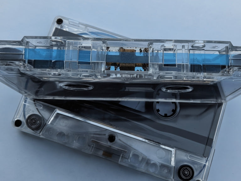 [SALE] (32 Minutes) [SALE] Black Liner Clear Shell Tab In Type I Normal Bias Master Audio Cassette