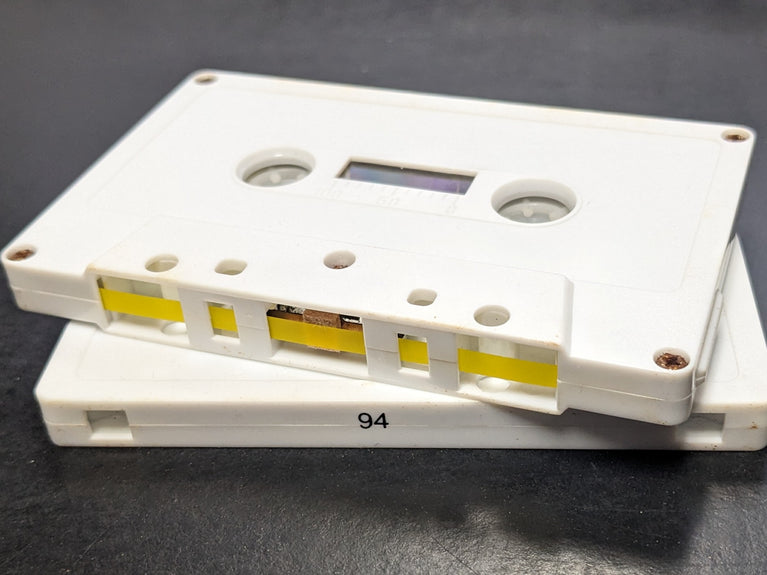 [SALE] (94 Minutes) White Tab Out Type I Normal Bias Master Audio Cassette 5 Screws
