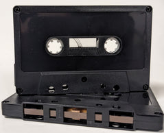 Black Tab In Small Window Type I Normal Bias Master Audio Cassette 5 Screws Magnetic Leader Instant Start [SALE]
