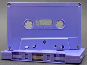 [SALE] Purple Solid Tab In Type I Normal Bias Master Audio Cassette 5 Screws - 25 Pack