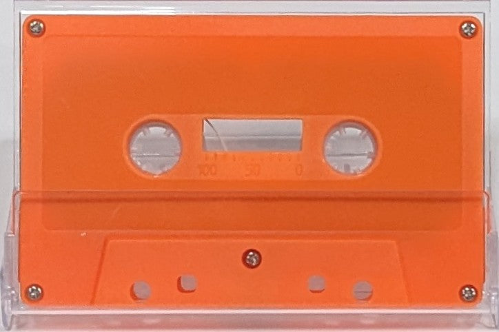 Orange Solid Tab In Type I Normal Bias Master Audio Cassette 5 Screws - 25 Pack