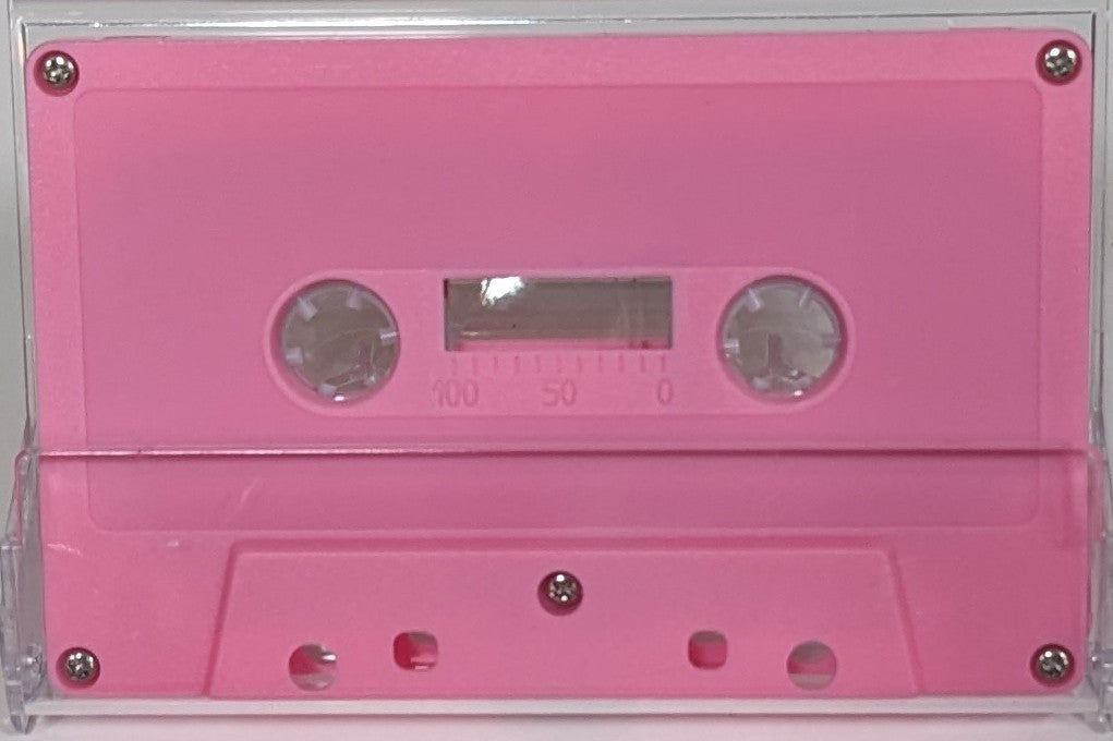 Pink Solid Tab In Type I Normal Bias Master Audio Cassette 5 Screws - 100 Pack