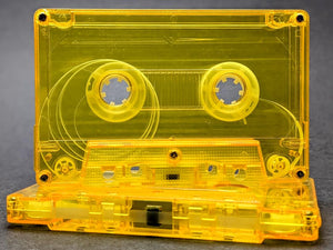 [SALE] Yellow Tint Tab In Type I Normal Bias Master Audio Cassette 5 Screws - 25 Pack