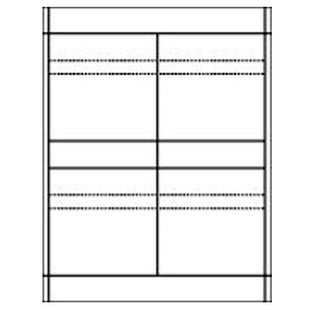 4-Up Audio Cassette 4 x 4 CaseLiner - Matte White (10 Sheets Only)