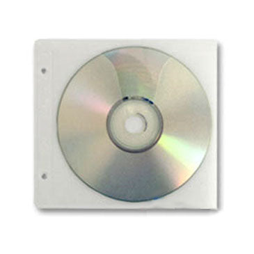 CD/ DVD 2 Disc Refill Sleeve, with 2 Binder Holes, 500 Pack