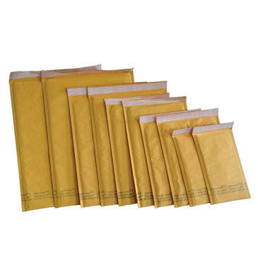 Kraft Bubble Mailer 6.5" x 9" #0, 20 Pack