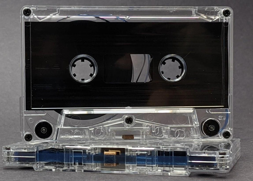 Clear Tab in Black liner 70 Minutes (35.5 Min. per side) Type I Normal Bias Master Audio Cassette 5 Screws - 25 Pack