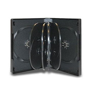 33mm DVD Case Holds 10 with 4 Trays, 10 Pack