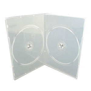 7mm Slim Double DVD Case, Clear