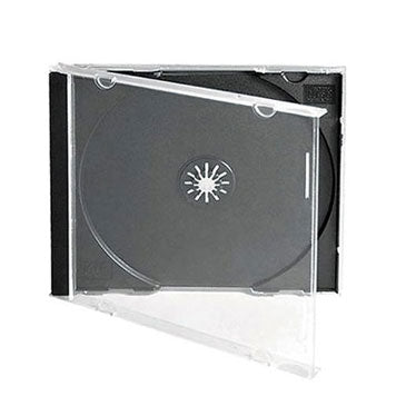 10.4mm CD Jewel Case with Black Tray, Holds 1 Assembled