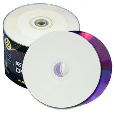 Premium DVD-R 16X White Inkjet Hub Printable