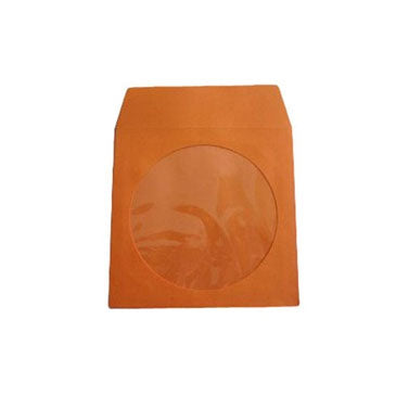 Orange CD Paper Sleeve with Window