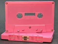 [SALE] Pink Solid Tab In Type I Normal Bias Master Audio Cassette 5 Screws - 25 Pack