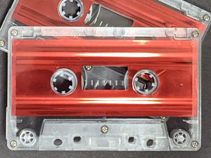 Clear with Red Foil Tab In Type I Normal Bias Master Audio Cassette 5 Screws - 25 Pack
