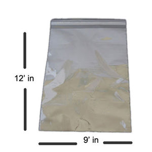 Premium Resealable Cello Poly Bags,1.5 MIL, 9 x 12 Inches