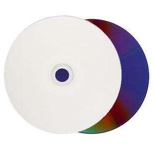 Titan DVD-R 16X Water-Resistant Glossy White Inkjet Printable Metalized Hub